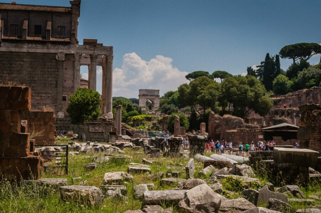 Ancient Rome tourist