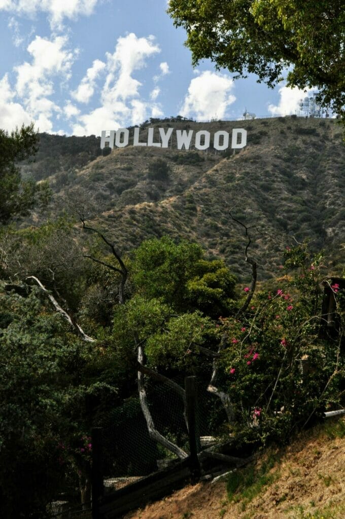 The Hollywood sign