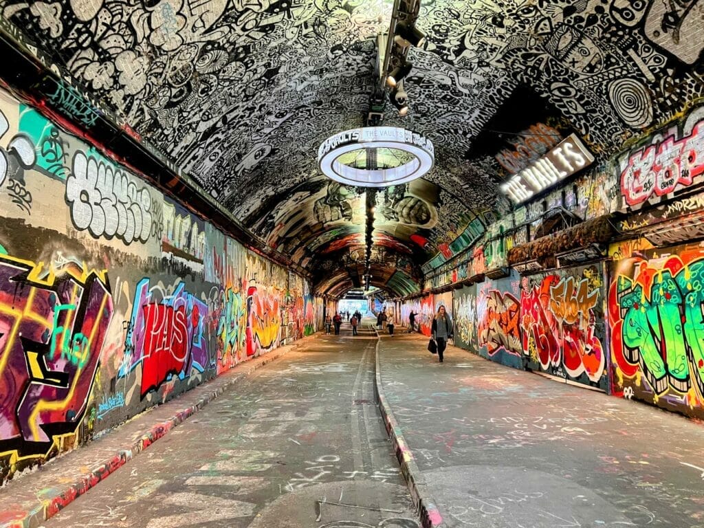 Leake Street aka Banksy Tunnel London art